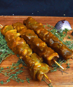 160g Traditional lamb sosatie with sweet curry marinade